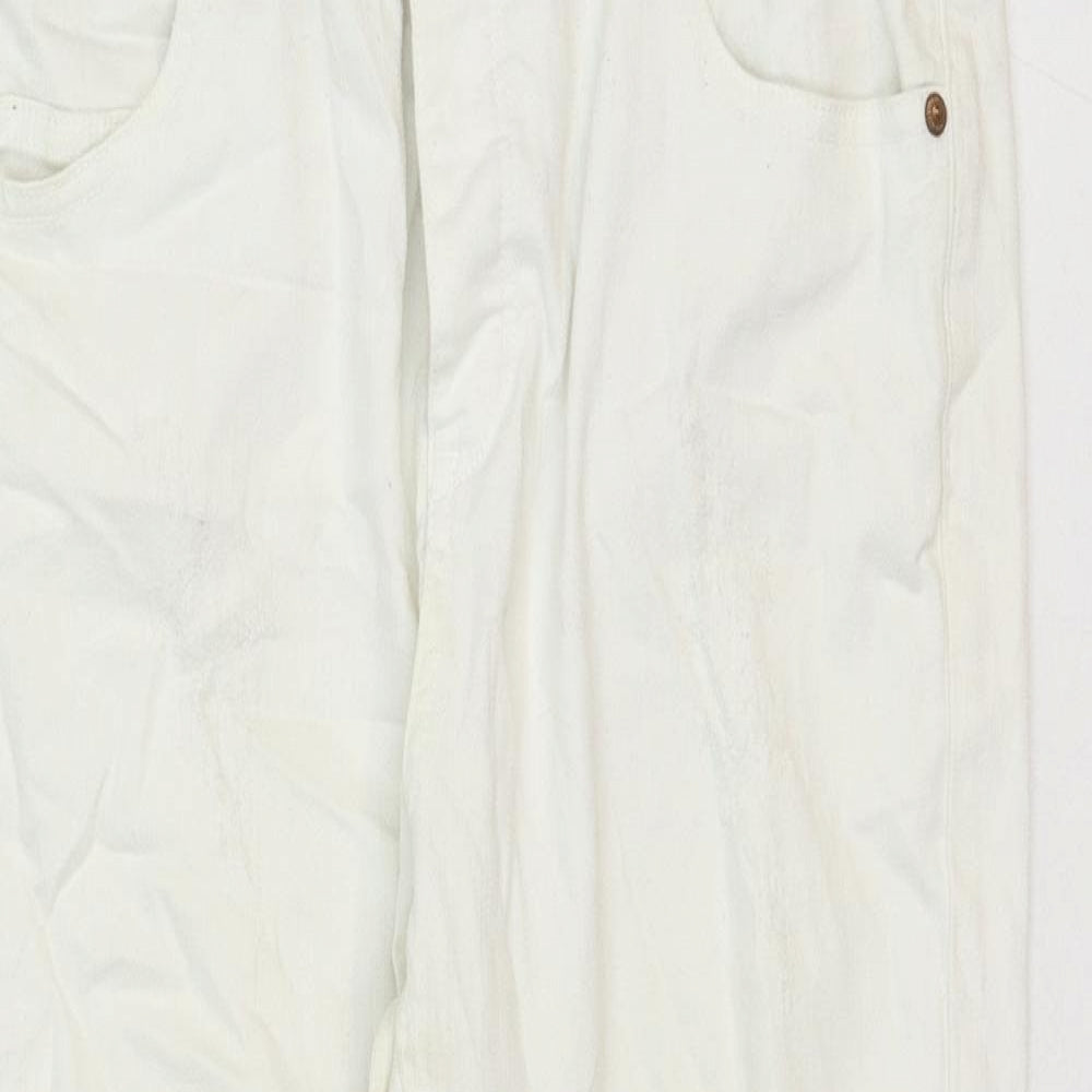 Womens UK Size 32 in VERO MODA Regular Fit Straight White Jeans