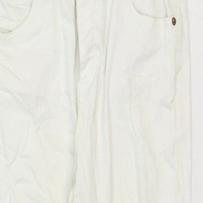 Womens UK Size 32 in VERO MODA Regular Fit Straight White Jeans
