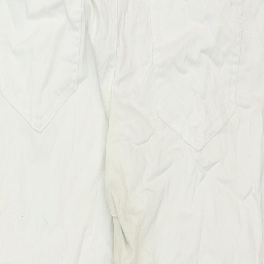 Womens UK Size 32 in VERO MODA Regular Fit Straight White Jeans