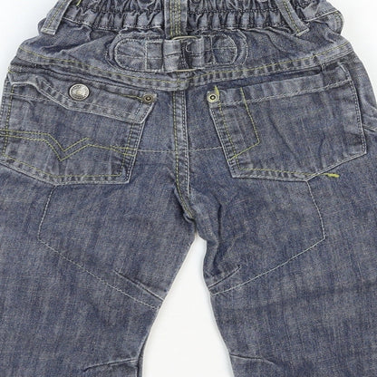 NEXT Boys Blue Cotton Jogger Jeans Size 18-24 Months L50 cm Snap