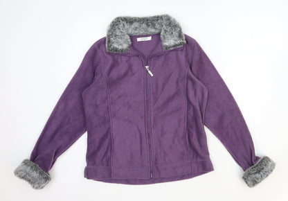 Edition Womens Purple Jacket Size M Zip