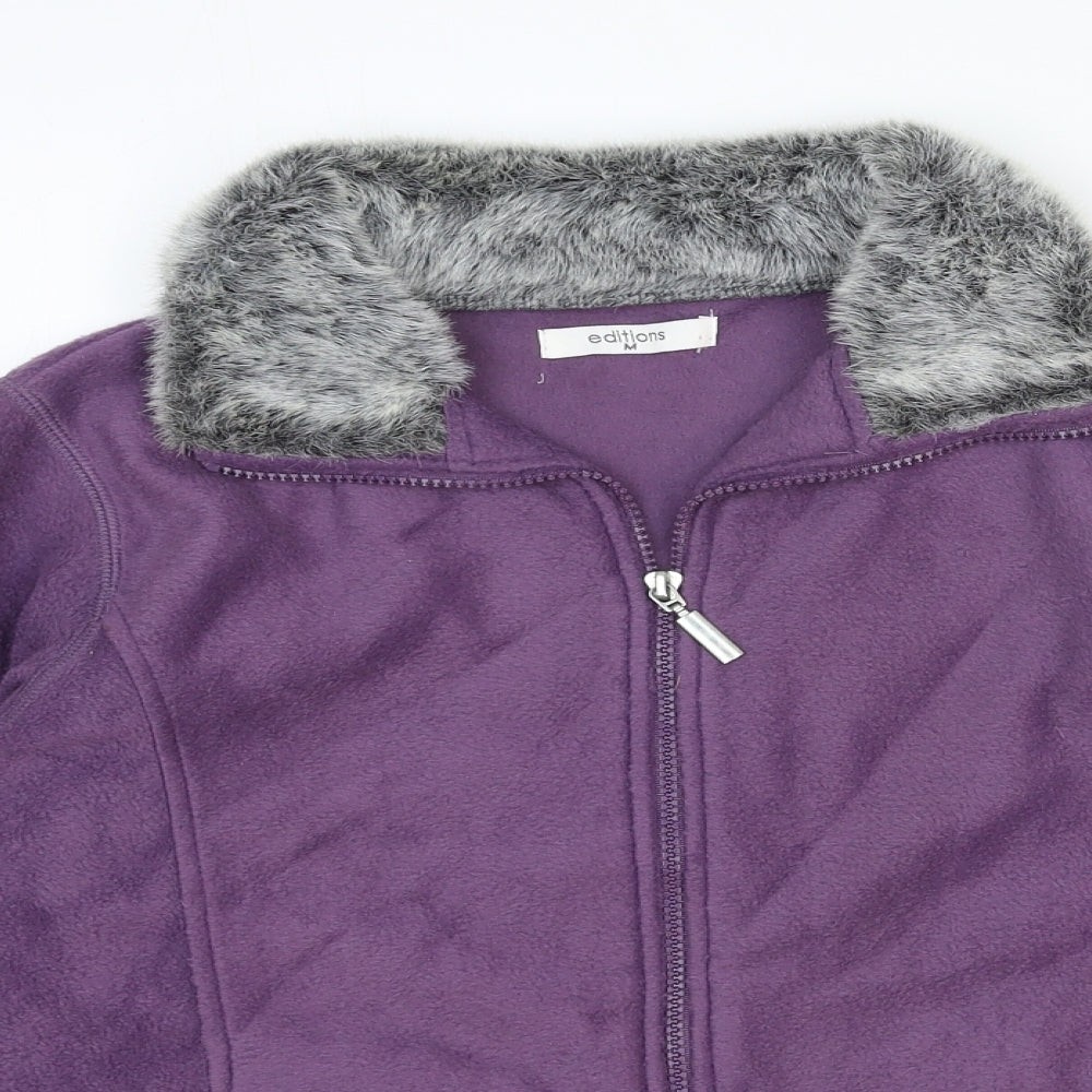 Edition Womens Purple Jacket Size M Zip
