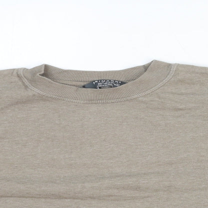 Primark Womens Brown Cotton Pullover Sweatshirt Size 6 Pullover - Cropped
