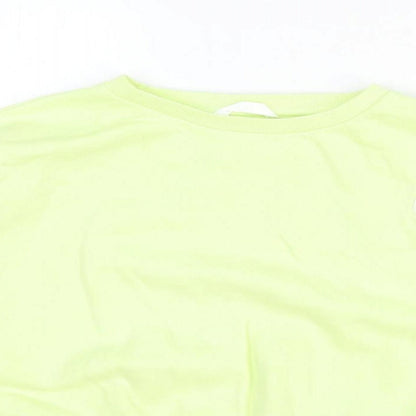 Marks and Spencer Girls Yellow Cotton Pullover Sweatshirt Size 10-11 Years Pullover