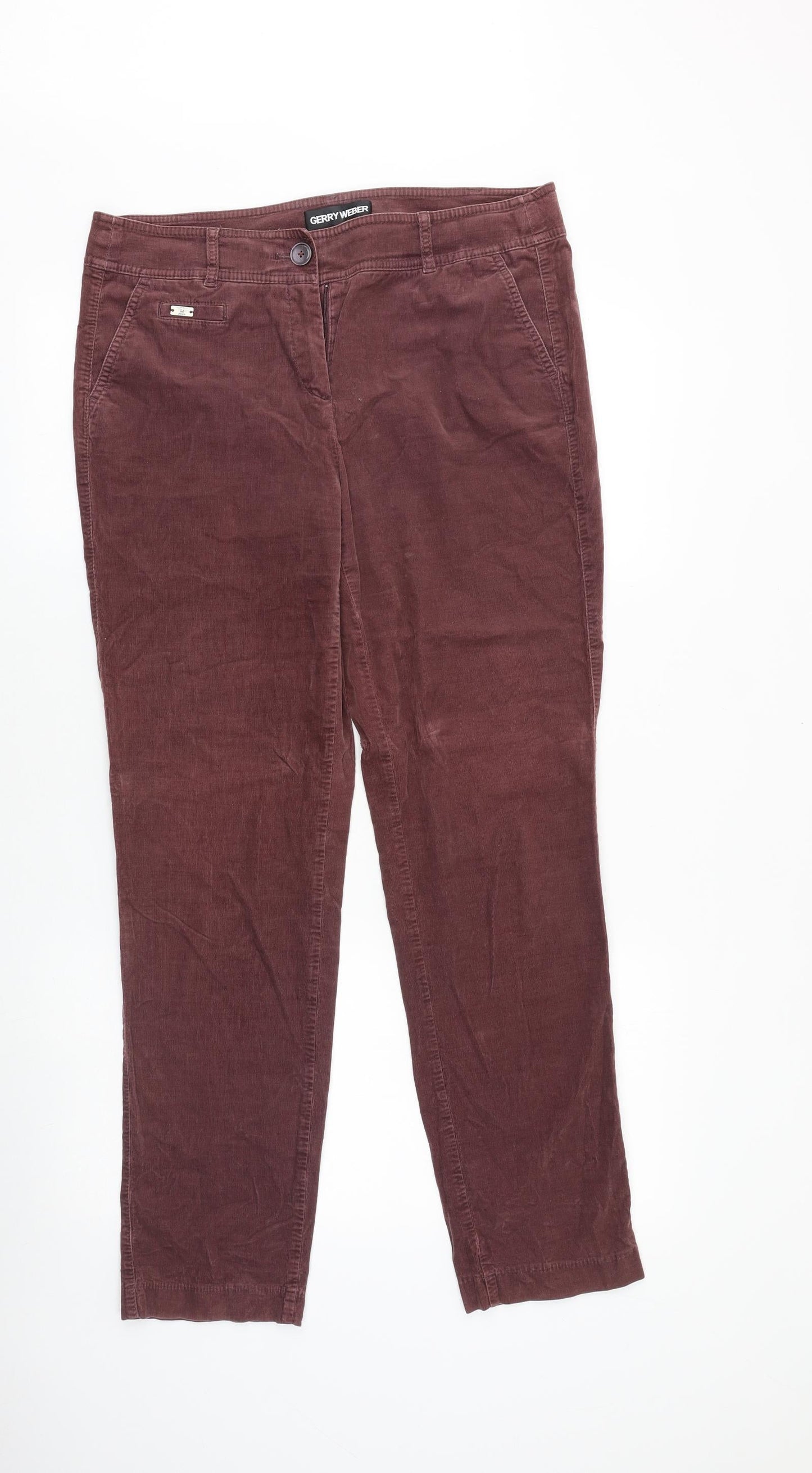 Womens UK Size 34 Gerry Weber Regular Fit  Pink Trousers