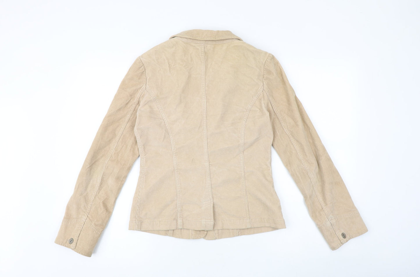 Womens UK Size 10 Moto Beige Jacket