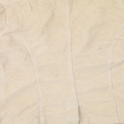 Womens UK Size 10 Moto Beige Jacket