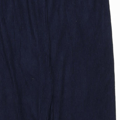 Cotton Traders Womens Blue Elastane Trousers Size 25 Regular
