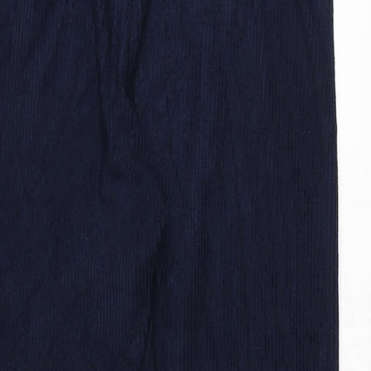 Cotton Traders Womens Blue Elastane Trousers Size 25 Regular