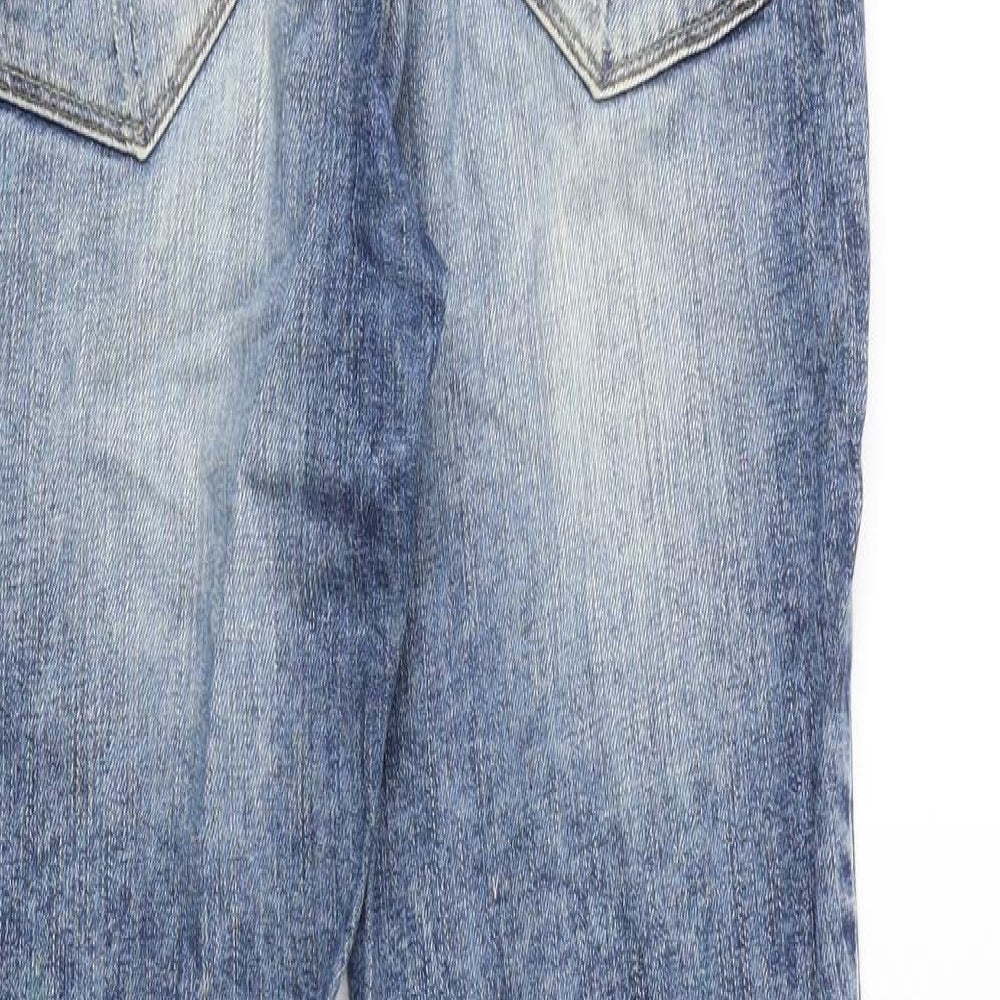 NEXT Womens Blue Cotton Skinny Jeans Size 6 Slim Zip