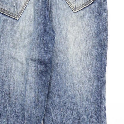 NEXT Womens Blue Cotton Skinny Jeans Size 6 Slim Zip