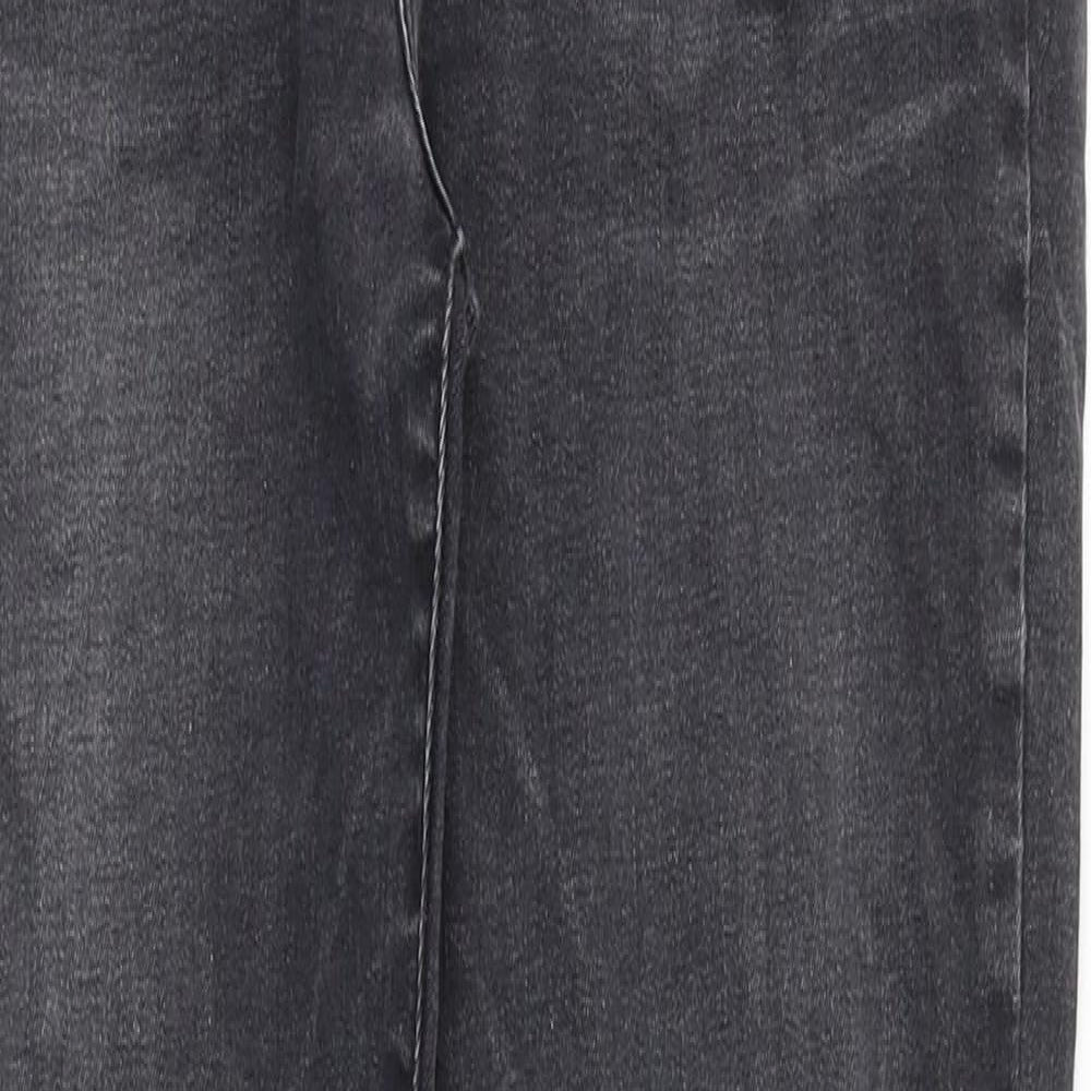 FOREVER 21 Womens Black Cotton Skinny Jeans Size 28 in Slim Zip