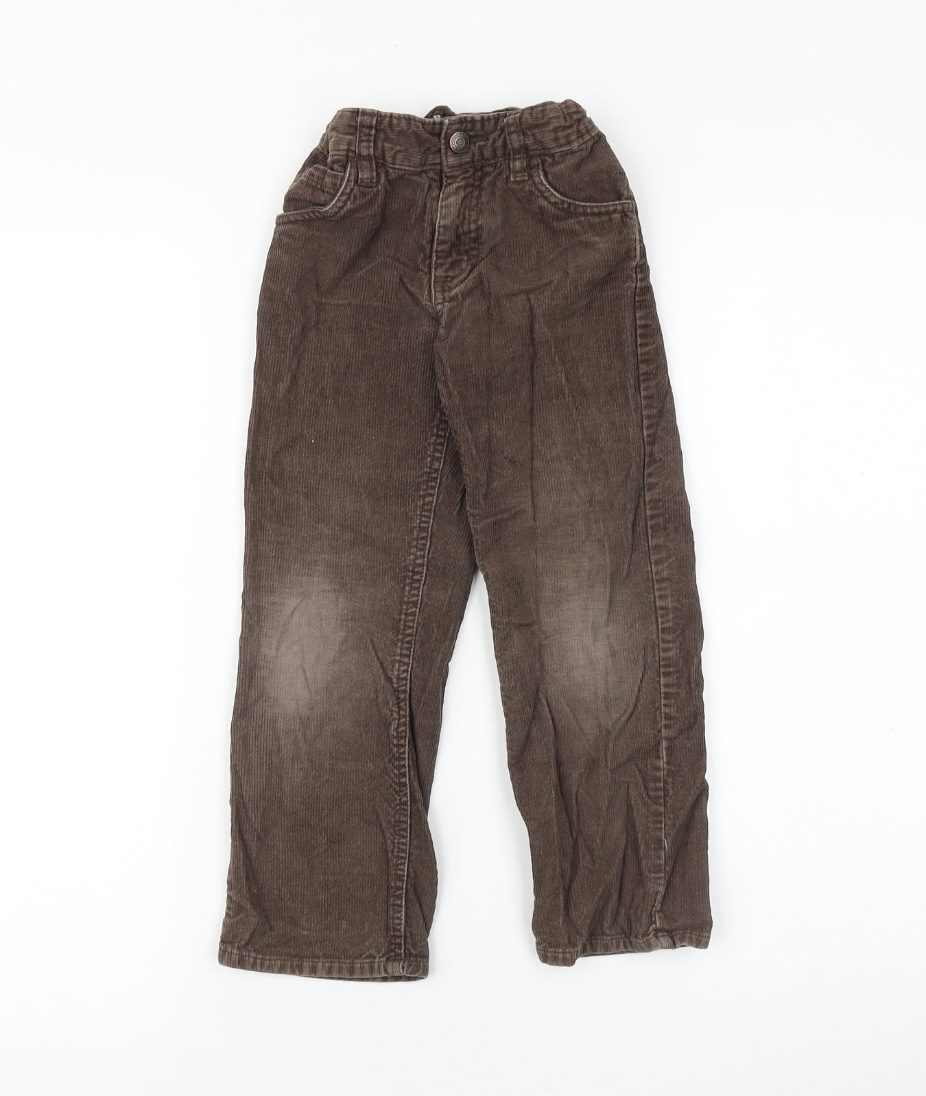 Old Navy Girls Brown 100% Cotton Straight Jeans Size 5 Years Regular Snap