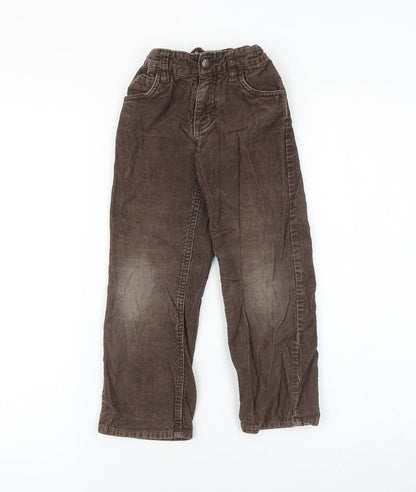 Old Navy Girls Brown 100% Cotton Straight Jeans Size 5 Years Regular Snap