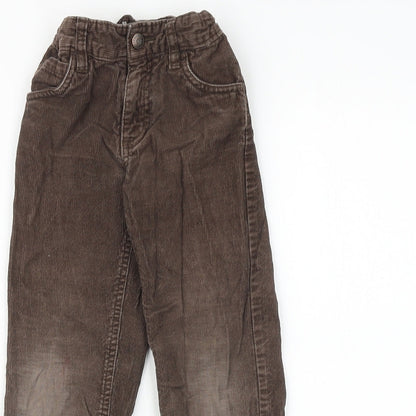 Old Navy Girls Brown 100% Cotton Straight Jeans Size 5 Years Regular Snap