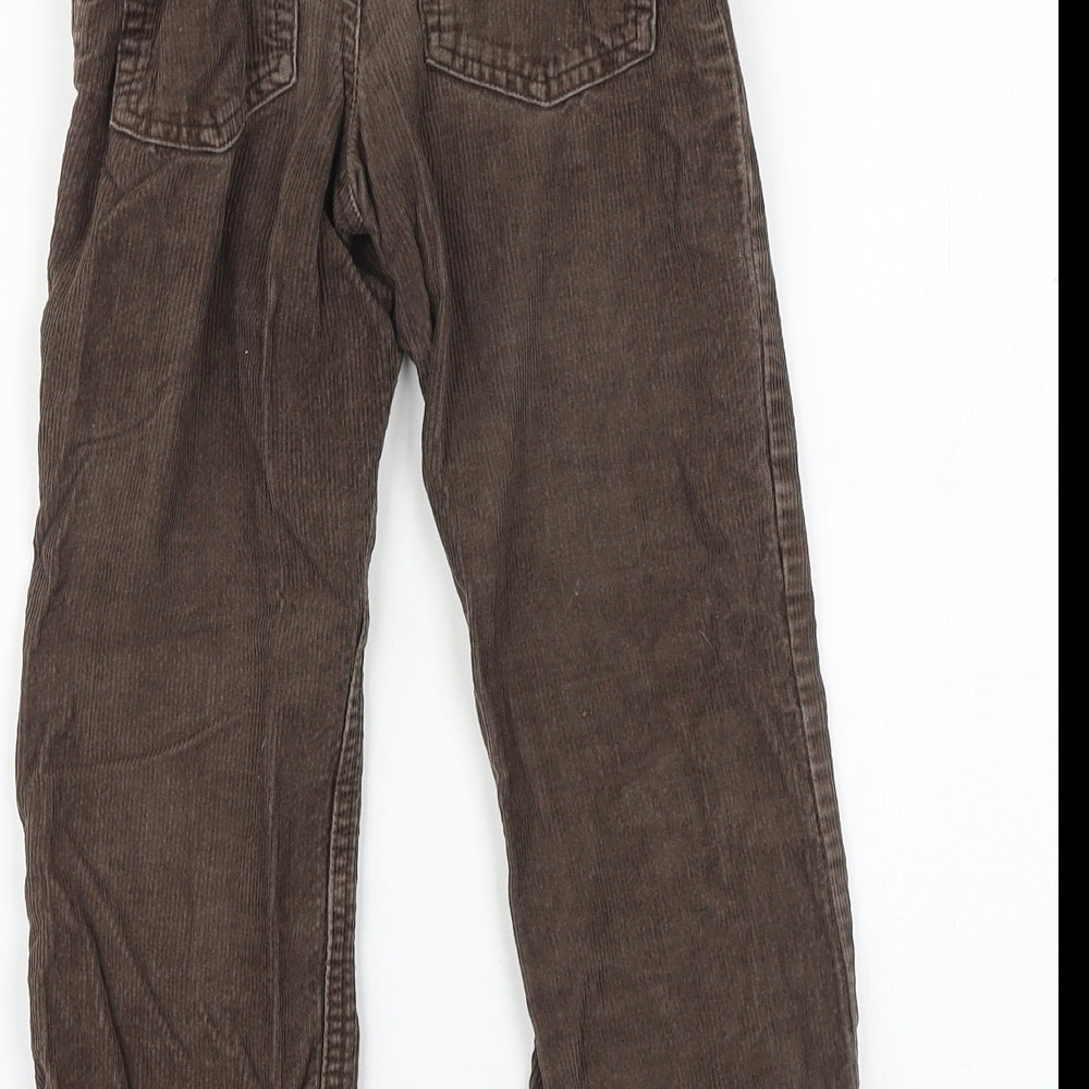 Old Navy Girls Brown 100% Cotton Straight Jeans Size 5 Years Regular Snap