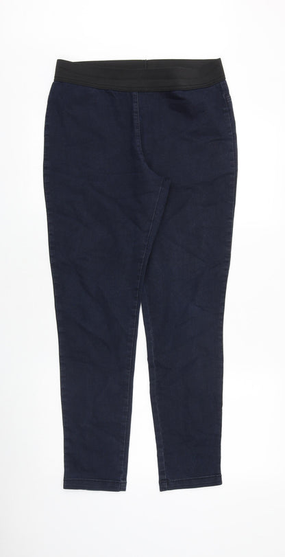 Preworn Womens Blue Cotton Jegging Jeans Size 31 in Slim