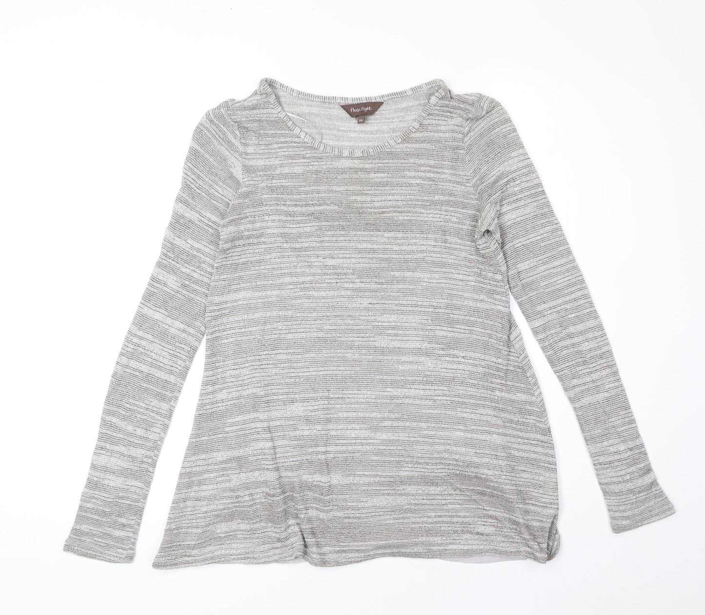 Womens UK Size 10 Phase Eight Grey Basic Blouse
