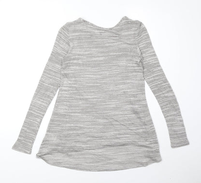 Womens UK Size 10 Phase Eight Grey Basic Blouse