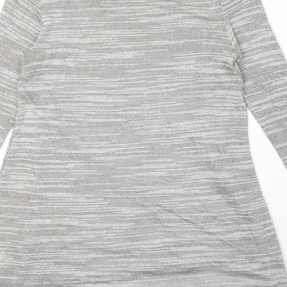 Womens UK Size 10 Phase Eight Grey Basic Blouse
