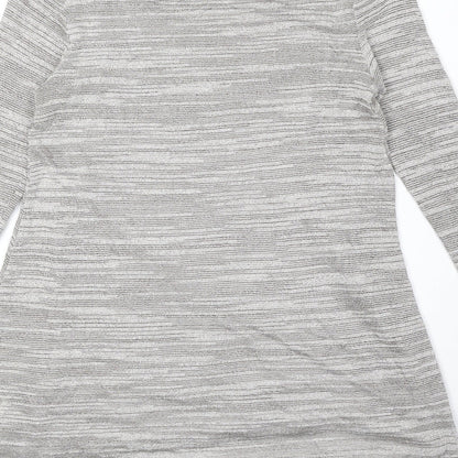 Womens UK Size 10 Phase Eight Grey Basic Blouse