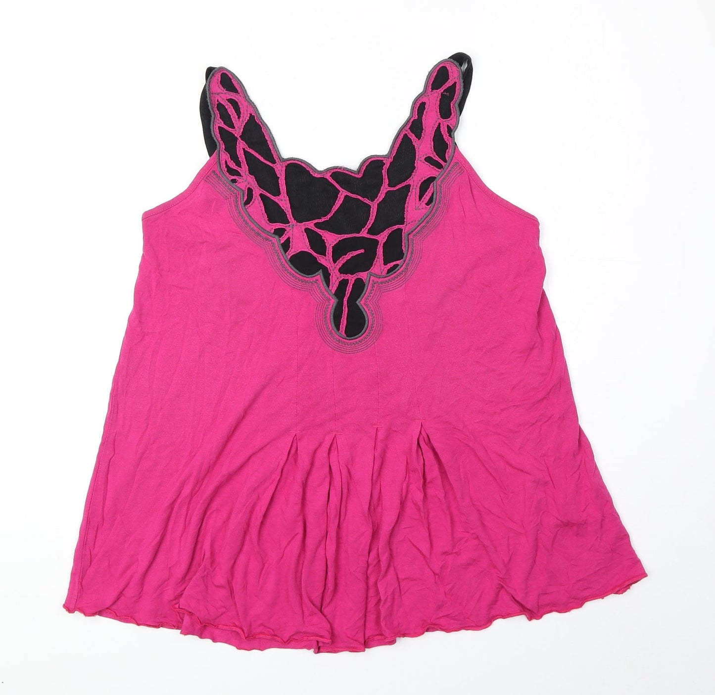 Womens UK Size 14 Marks and Spencer Pink Basic Tank