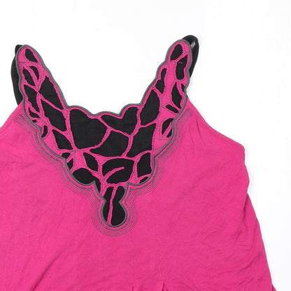 Womens UK Size 14 Marks and Spencer Pink Basic Tank