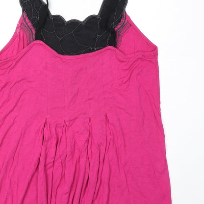 Womens UK Size 14 Marks and Spencer Pink Basic Tank