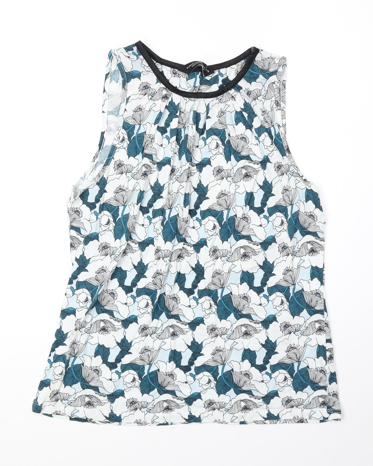 Womens UK Size 14 Dorothy Perkins Blue Basic Tank