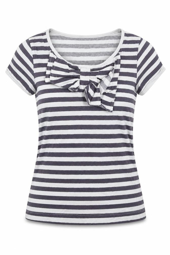 Womens UK Size XS Great Plains Blue Basic T-Shirt