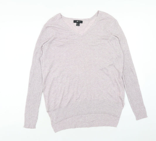 Womens UK Size 14 Marks and Spencer Purple Pullover Jumper