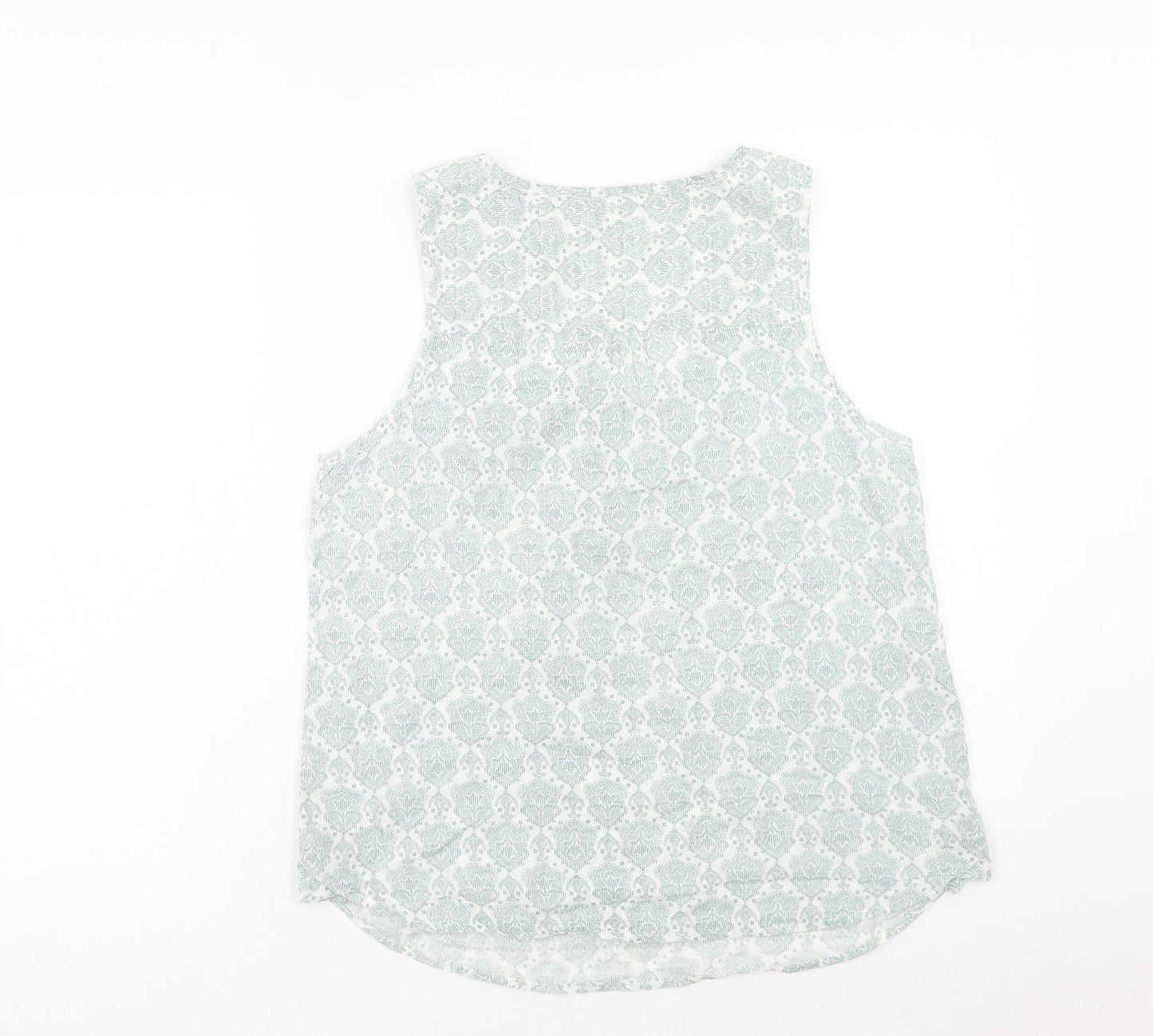 Womens UK Size 12 Preworn Green Basic Tank
