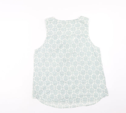 Womens UK Size 12 Preworn Green Basic Tank
