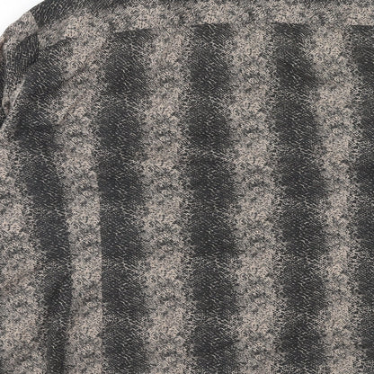 Womens UK Size 14 Marks and Spencer Brown Basic Button-Up