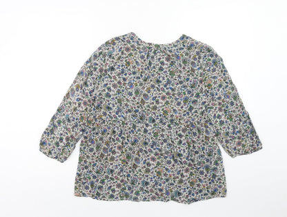 Womens UK Size 12 Warehouse Multicoloured Basic Blouse
