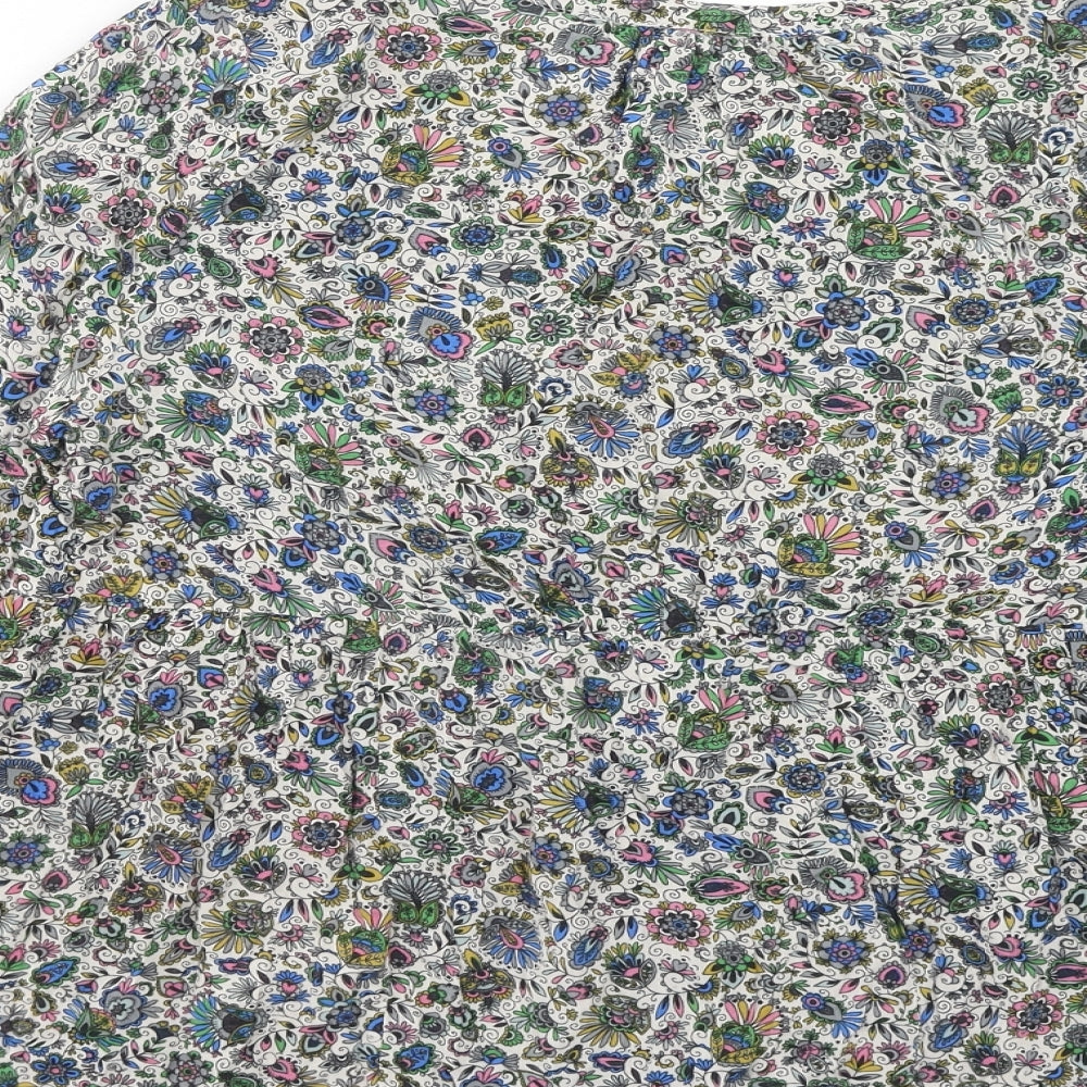 Womens UK Size 12 Warehouse Multicoloured Basic Blouse