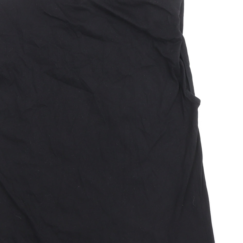 Womens UK Size XS H&M Black Cropped Tank