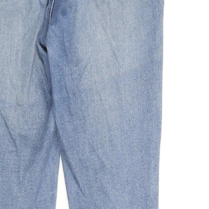 Denim & Co. Womens Blue Cotton Skinny Jeans Size 8 Regular Zip