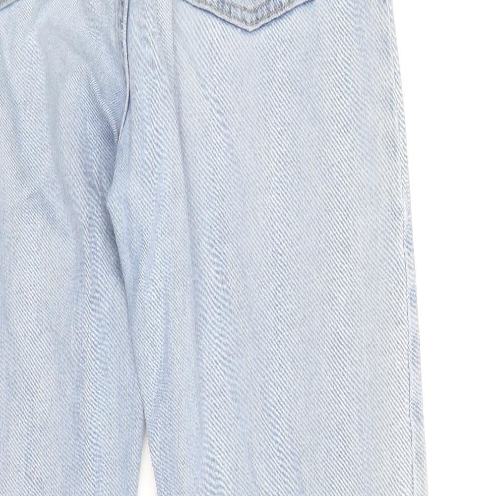Miss Selfridge Womens Blue Cotton Skinny Jeans Size 6 Regular Zip