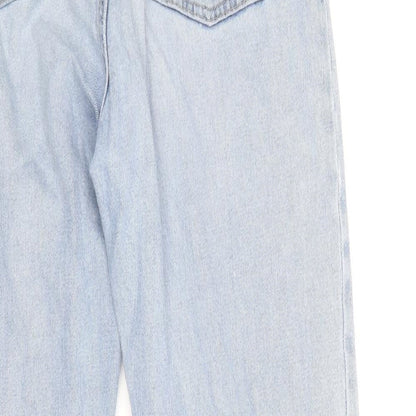 Miss Selfridge Womens Blue Cotton Skinny Jeans Size 6 Regular Zip