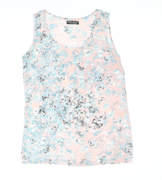 Womens UK Size 10 Select Pink Basic Tank
