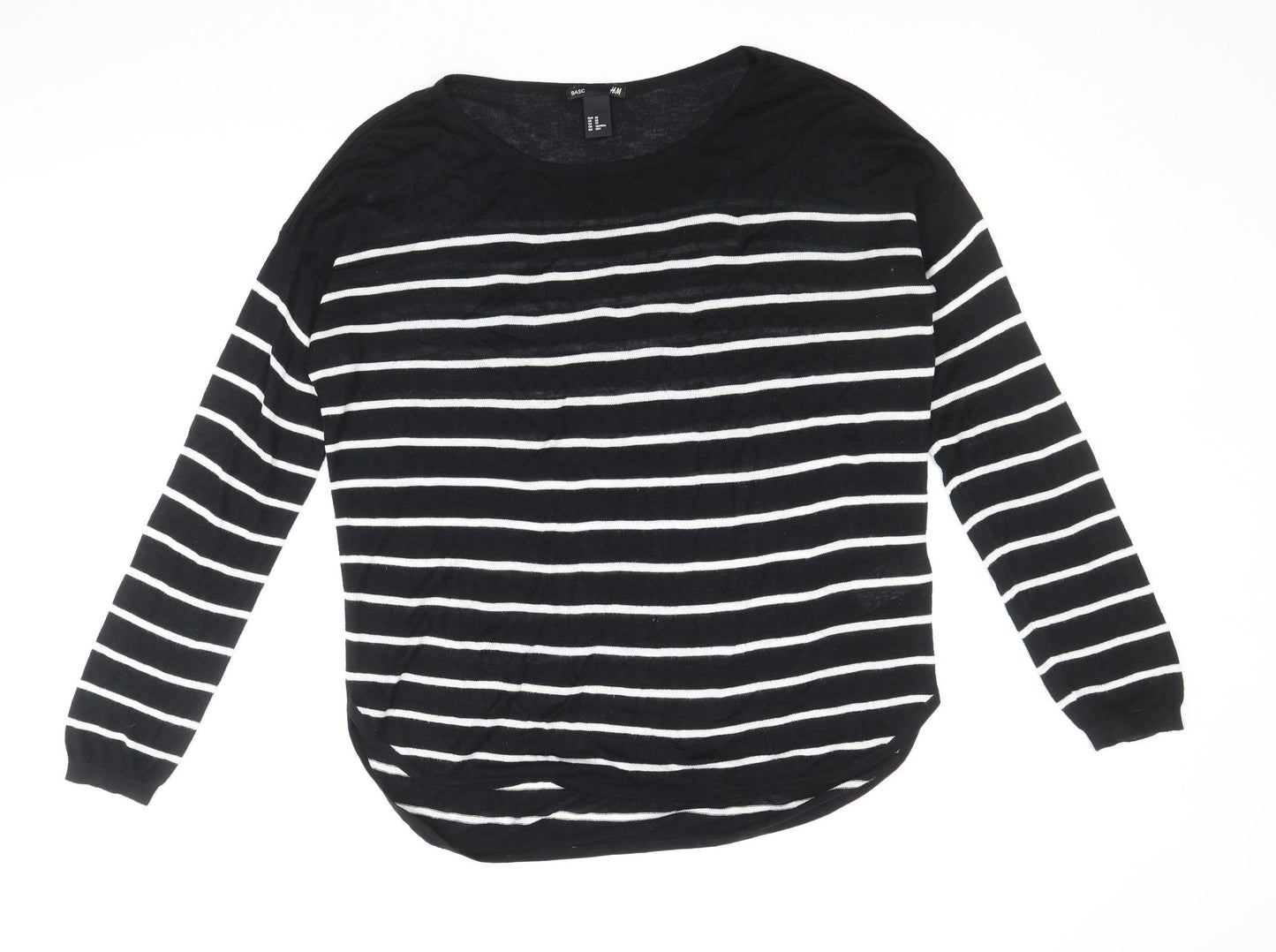 Womens UK Size XS H&M Black Pullover Jumper