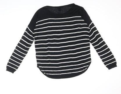 Womens UK Size XS H&M Black Pullover Jumper