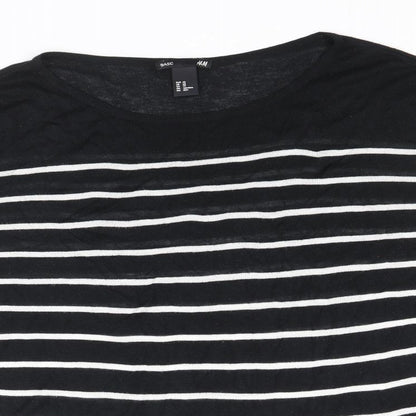 Womens UK Size XS H&M Black Pullover Jumper