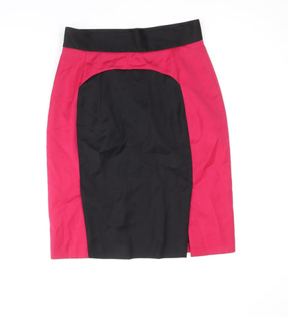 Sub-Couture Womens Multicoloured Polyester Straight & Pencil Skirt Size 12 Zip
