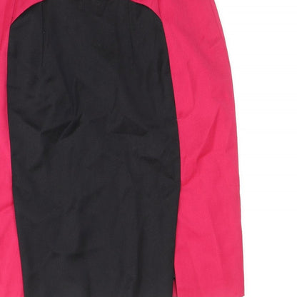 Sub-Couture Womens Multicoloured Polyester Straight & Pencil Skirt Size 12 Zip