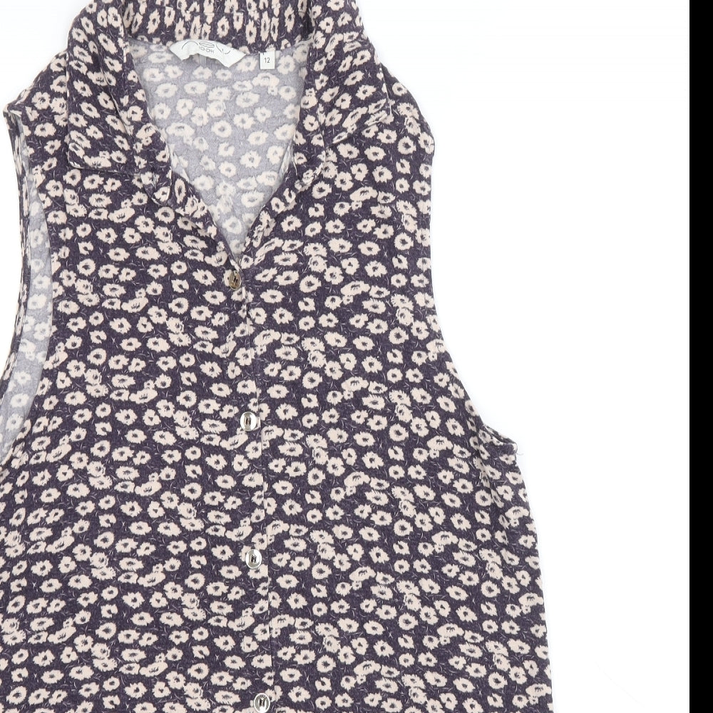 Womens UK Size 12 New Look Purple Basic Tank