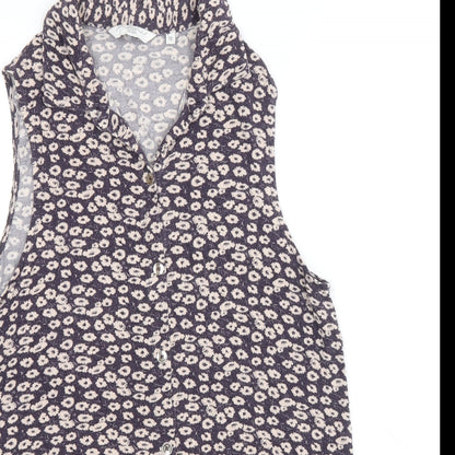 Womens UK Size 12 New Look Purple Basic Tank