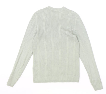 Womens UK Size 12 Marks and Spencer Green Pullover Jumper