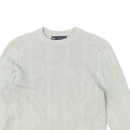 Womens UK Size 12 Marks and Spencer Green Pullover Jumper